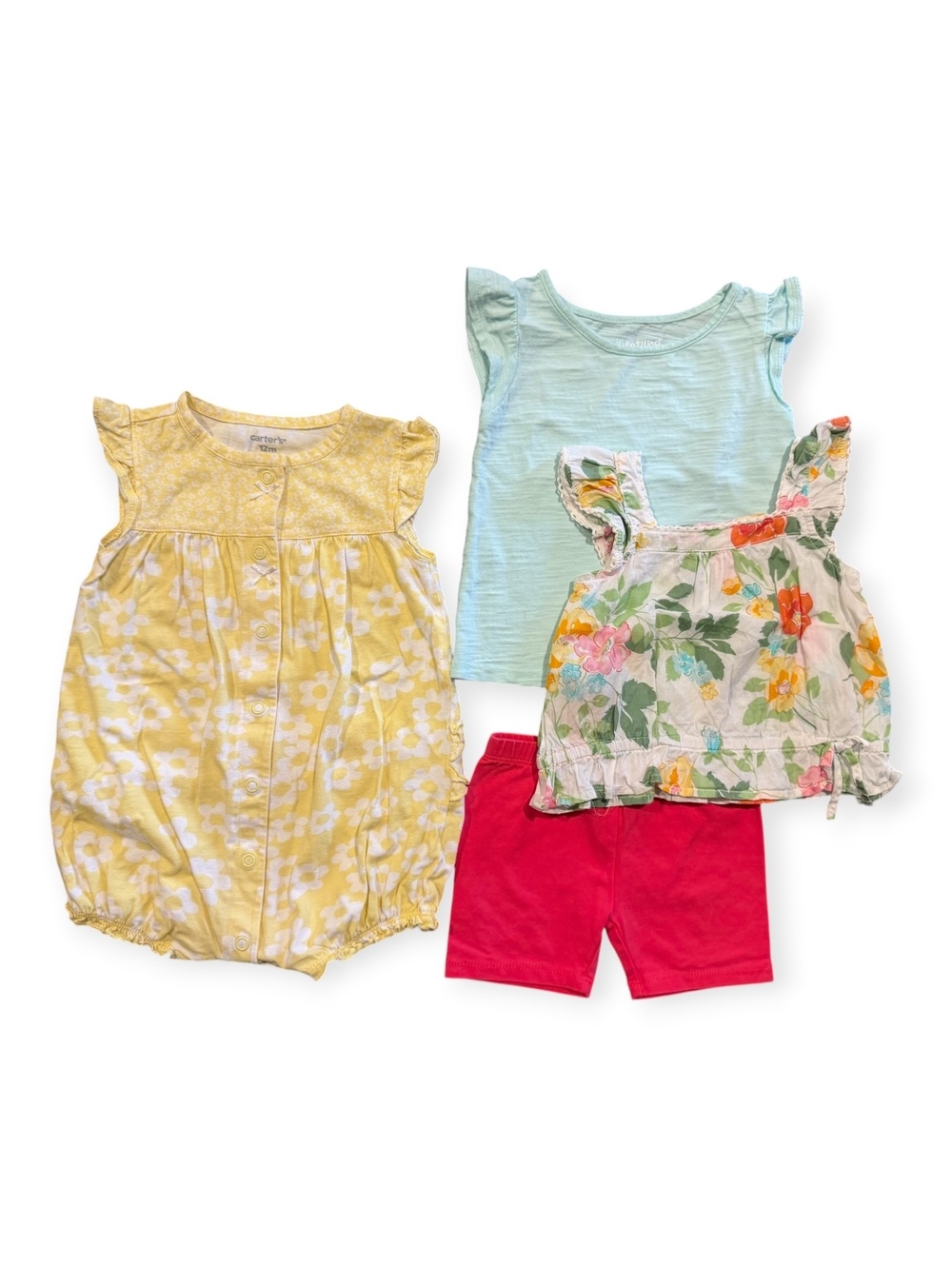 Baby Girls 12M Clothing Set - Floral & Bright